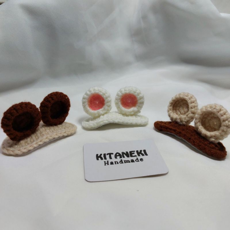 Kẹp tóc len tai gấu cute handmade
