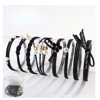 Set 25 dây buộc tóc cao su mềm mại đơn giản xinh xắn cho phái nữ