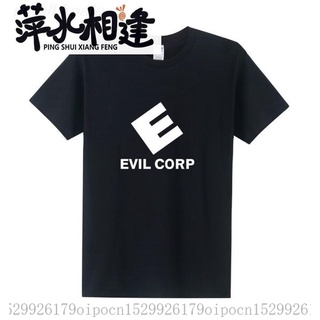 áo nam Tay Ngắn In Hình Mr Robot Evil Corp Cá Tính