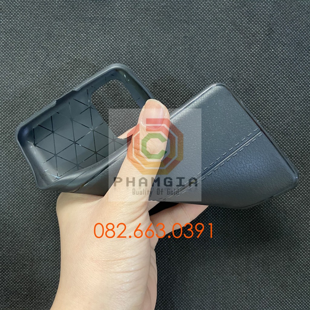 Ốp lưng Samsung M31S dẻo đen giả da auto focus