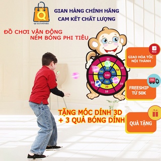 Bảng Ném Bóng Dính, Đồ Chơi Phi Tiêu Cho Bé, Hình Con Vật Dễ Thương, Trò Chơi Giải Trí - QueenStore