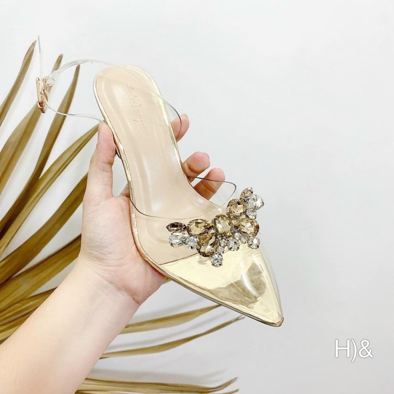 GÓT ĐŨA MICA MŨI NHỌN ĐÍNH ĐÁ 9p