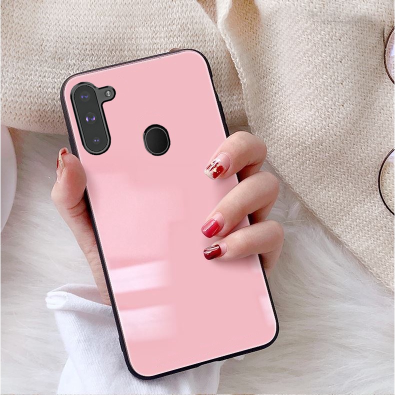 Ốp Lưng SAMSUNG GALAXY A11, M11 Mặt kính gương sáng bóng cao cấp