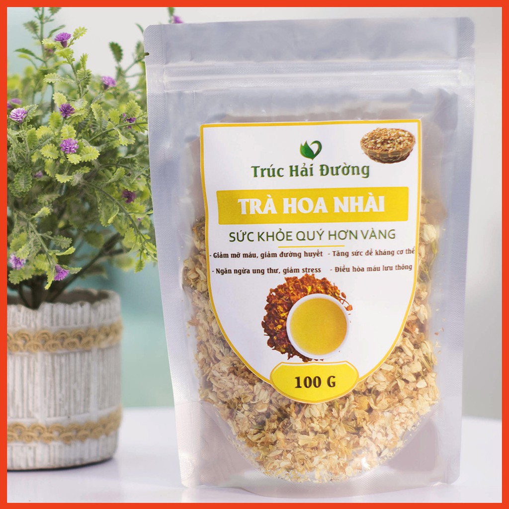 [CHÍNH HÃNG] Trà Giảm Cân Hoa Nhài Khô (Hoa Lài) Loại Đẹp 100g Giúp Thải Độc, Giảm Tích Mỡ, Hạ Huyết Áp