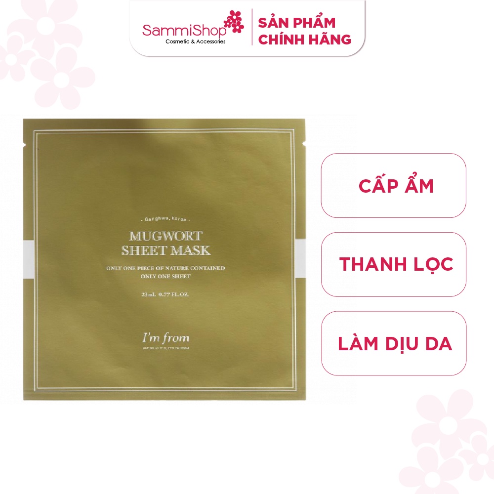 Mặt nạ ngải cứu làm dịu da I'm from Mugwort Sheet mask