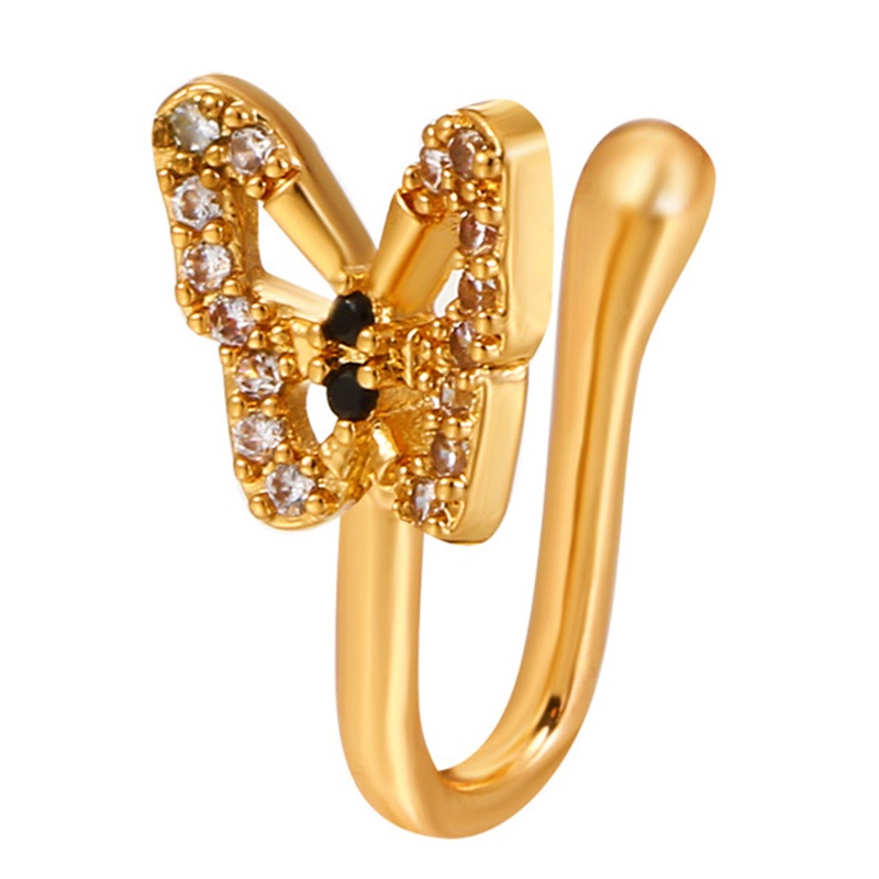 Khuyên Mũi Giả Hình Bướm Phong Cách Ấn Độ Cho Nữ