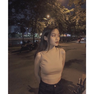 (có bán sỉ,ảnh thật,hoả tốc)🍊ÁO_CROPTOP_BA_LỔ_CỔ_LỌ🥑