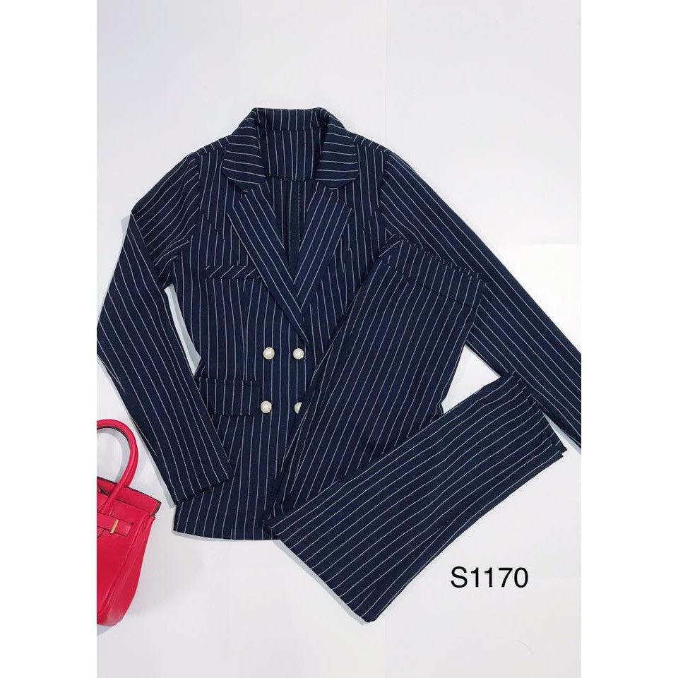 [ xả kho ] MiD SET VEST KẺ S1170 Mie Design kèm ảnh thật