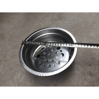 Bát than inox 201 cao cấp, bầu đựng than cho bếp nướng than hoa âm bàn