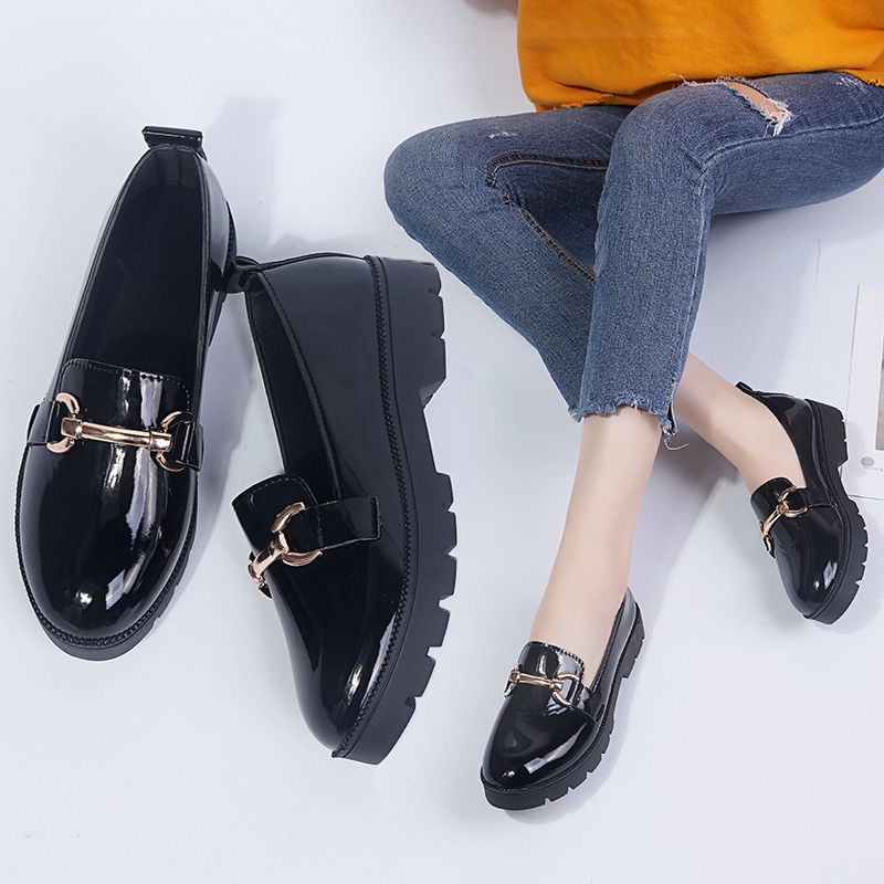 Giày Búp Bê Da Chống Trượt Phong Cách Hàn Quốc Cổ Điển size Nhỏ 31 33 34 41 42 33