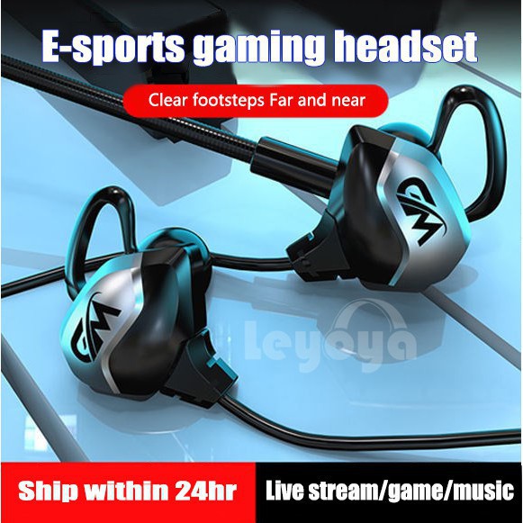 Tai nghe nhét tai Leyoya G3000 thích hợp chơi game có mic chống ồn tiện dụng