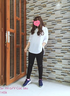 👚Áo Sơ Mi cổ V phối cúc sau 😍