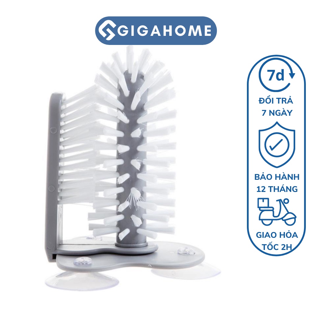 Cọ Rửa Ly Cốc Gắn Bồn Rửa Chén Đa Năng GIGAHOME Hít Chân Không Chắc Chắn 7719
