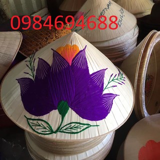  Nón lá huế thêu hoa