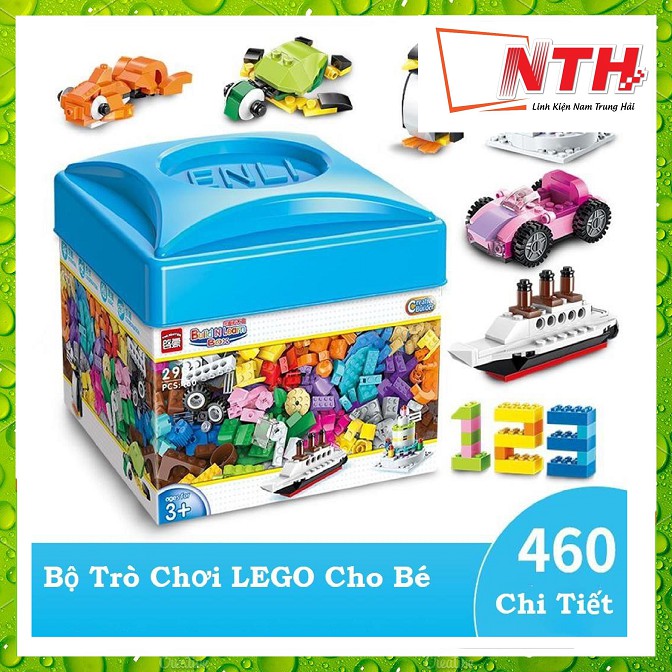 HỘP ĐỒ CHƠI LEGO 460 CHI TIẾT