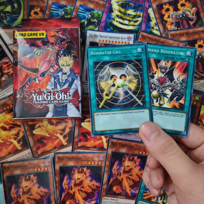 [BÀI IN] Bài YuGiOh - Hộp Thẻ Bài FullBox - Bộ 54 lá bài Red Dragon của Jack Atlas - Card Game VN