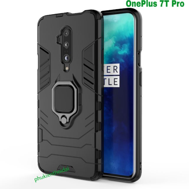 Ốp Iron Man Iring OnePlus 7T Pro / Oplus 7 Pro chống sốc giá đỡ xem phim cao cấp