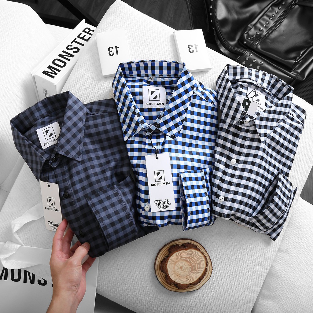 Sơ mi nam caro thời trang bigszie