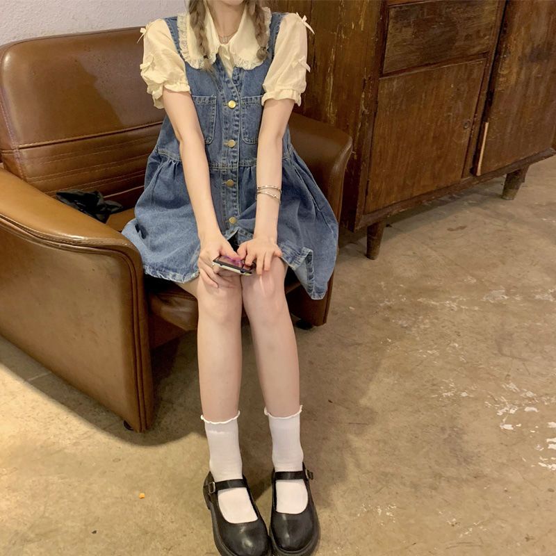 Jiashucheng Đầm Chữ A Không Tay Phong Cách Retro Thời Trang Mùa Hè Dành Cho Nữ