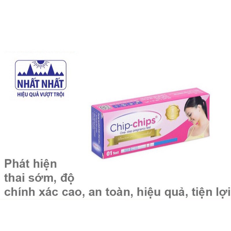 Que thử thai Chip-Chips - Test thử thai phát hiện nhanh, chính xác [Chính hãng]