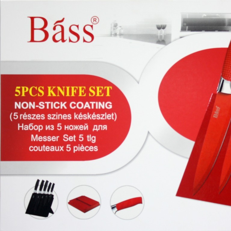 Bộ dao Bass 5 món có đế hít nam châm - K562