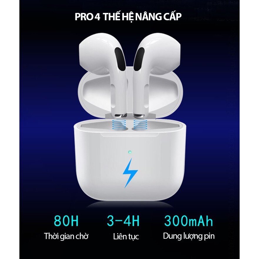 Tai Nghe Bluetooth Không Dây Pro 4 Phù Hợp mọi Loại Máy Nghe Nhạc Cực Hay.