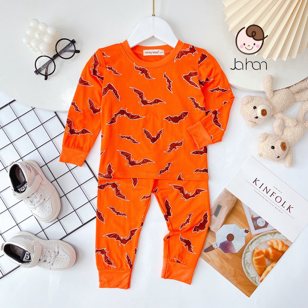 [Bé 7-32kg]Bộ Dài Tay Thun Lạnh In Toàn Thân Mềm Mịn Thoáng Mát Hàng Chuẩn Loại 1 cho bé trai bé gái
