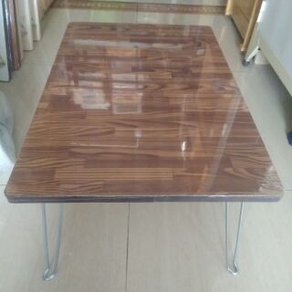 Bàn xếp vân gỗ chân sắt 40*60*28