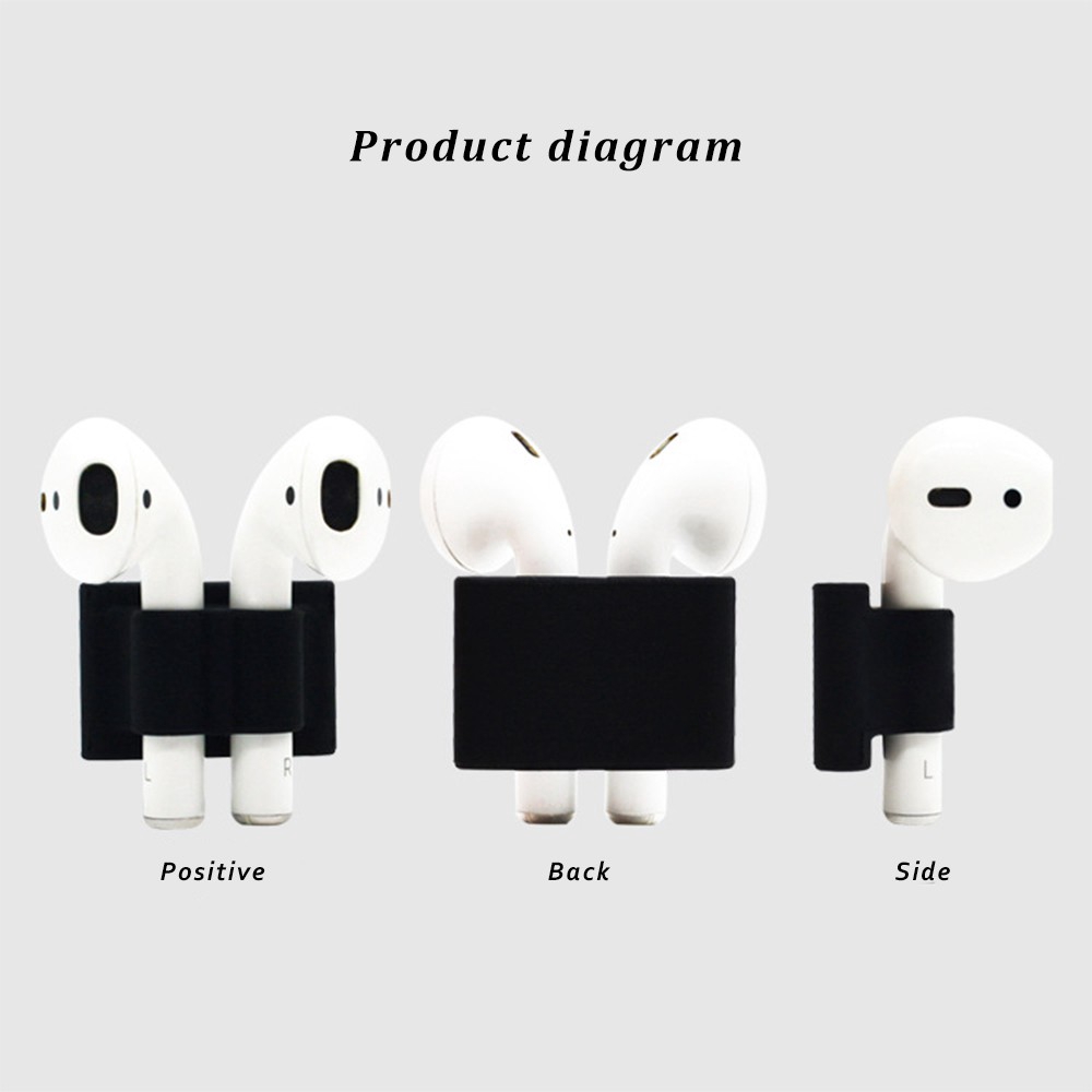Headphones Protector Sleeve For Apple AirPods Portable Anti-Lost Silicone Airpods Storage Case
