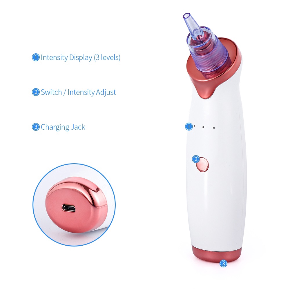 Máy hút mụn đầu đen/mụn trứng cá FOREVERLILY làm sạch da mặt chăm sóc hiệu quả