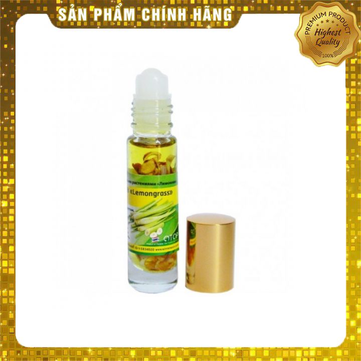 Dầu Lăn Sả Banna Oil Balm With Herb Lemongrass 10ml Thái Lan chính hãng