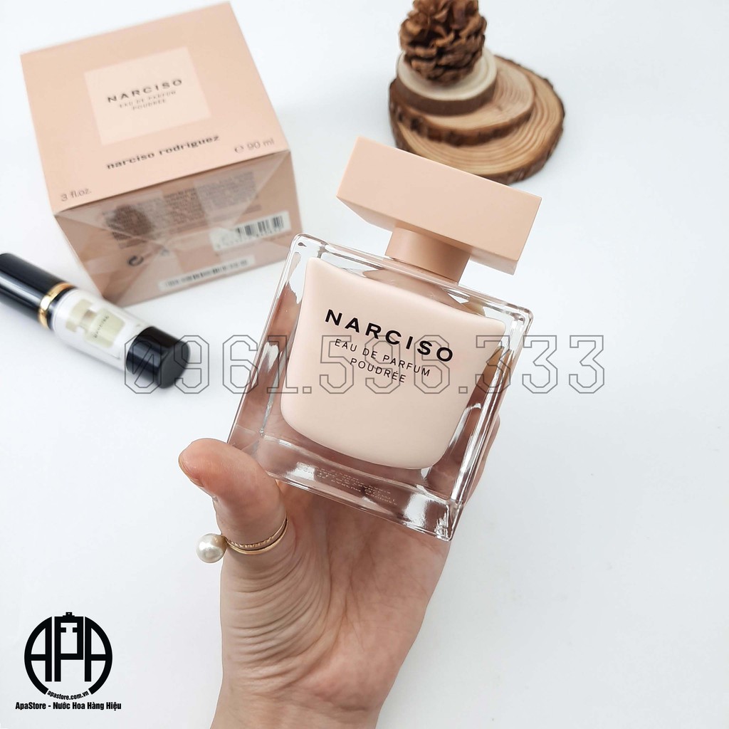 Nước Hoa Nữ Narciso Poudree Chai 10ml, Chai Lùn Màu Phấn