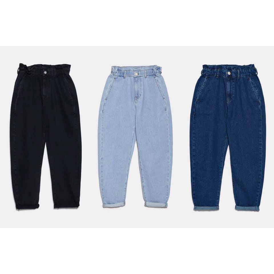 Bán sỉ quần baggy bò chun 3 màu cho nữ