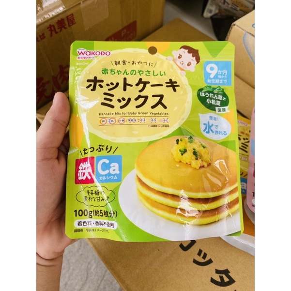 Bột làm bánh WAKODO Pancake (bánh rán Doremon) cho bé 9m