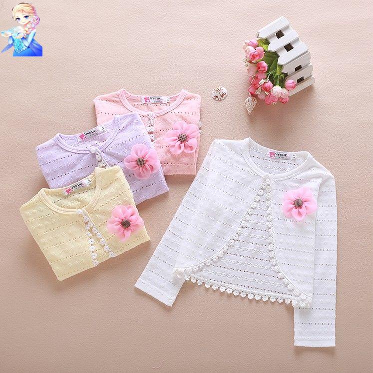 Áo Khoác Cardigan Viền Ren Tay Dài Phong Cách Thời Trang Hàn Quốc Mới 2021 Dành Cho Bé Gái
