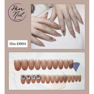 Set 24 móng tay giả đính đá cao cấp (tặng keo dán móng)