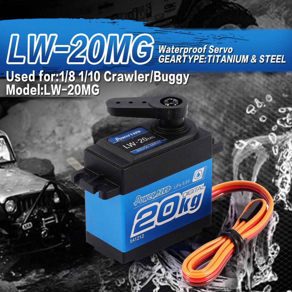 【điều khiển từ xa8/5】LW-20MG 65g 20kg Digital Metal Gear Servo for 1/10 1/8 RC Car Truck Buggy