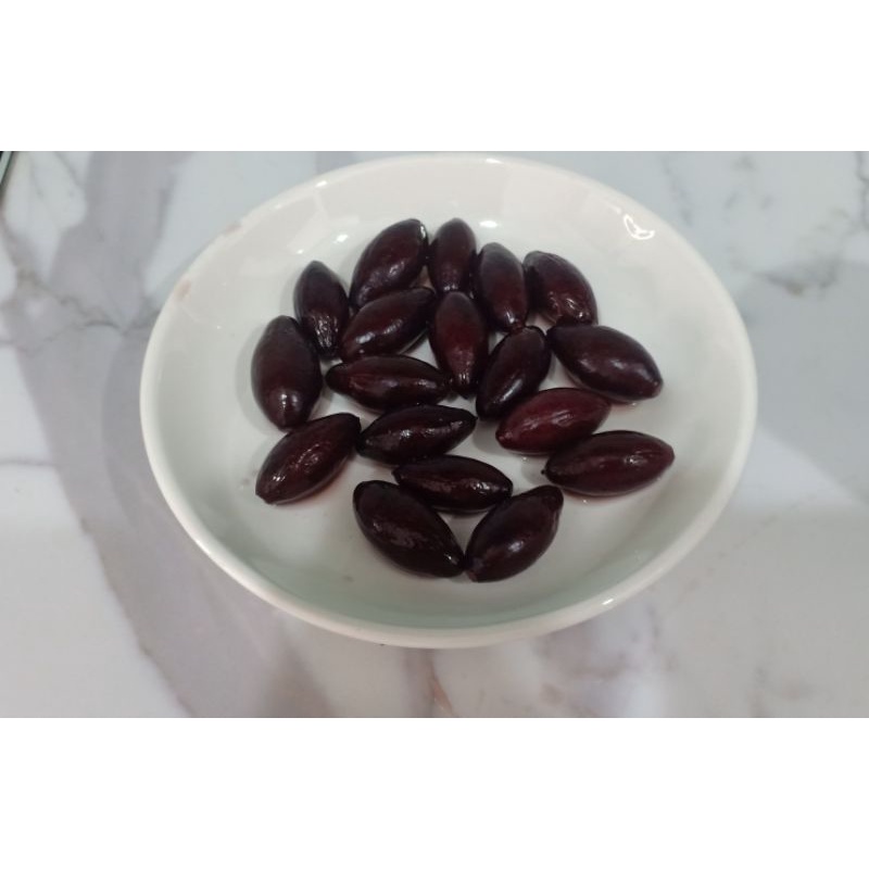 Trám đen muối 1000ml lọ Thủy tinh Thương hiệu Ngon và Lành