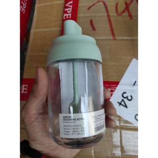 Hũ Thủy Tinh Đựng Gia Vị, Lọ Đựng Gia Vị, Dầu Ăn, Mật Ong Xanh Lá 250ml Chống Nước, Ẩm Mốc, Côn Trùng