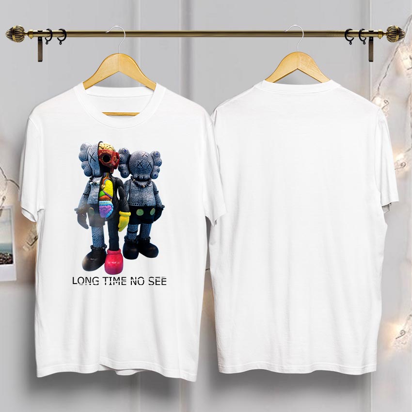 Áo thun in hình BEEBEE  Long time no see -LTNS001 (đen-trắng) 100% COTTON | BigBuy360 - bigbuy360.vn