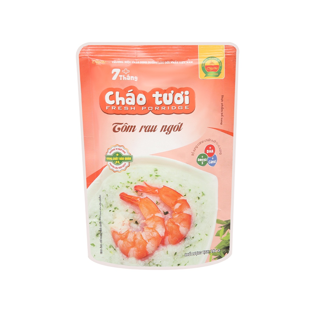 Cháo tươi tôm rau ngót Cây Thị gói 260g