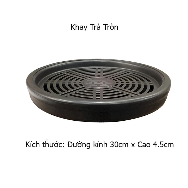 [DUCMART] Khay Trà Đựng Ấm Chén Song Long Cao Cấp ( Size Trung & Size Đại )