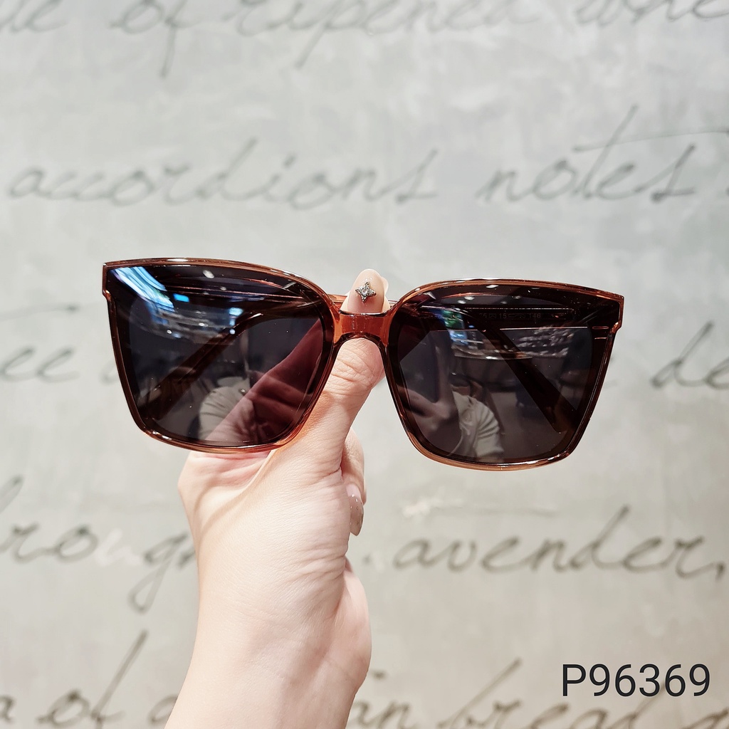 Kính râm mắt vuông nam nữ LILYEYEWEAR chất liệu nhựa thanh nhẹ dễ đeo chống tia UV400 kiểu dáng thời trang p96369