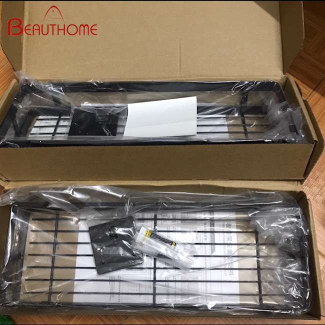 Giá Để Gia Vị Đen Dán Tường Gạch Men - Kệ Để Gia Vị Nhà Bếp Không Cần Khoan Vít | BigBuy360 - bigbuy360.vn