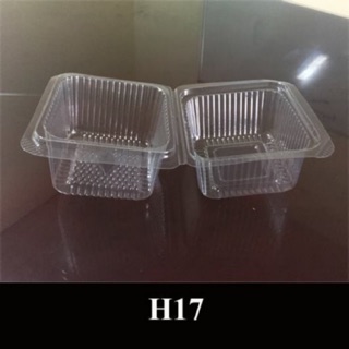 100 cái hộp nhựa trong hình vuông mã H17