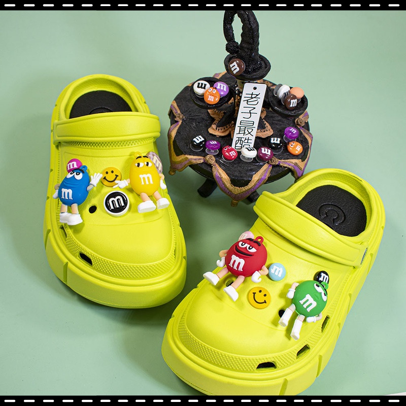 Phụ Kiện Trang Trí Giày Crocs Hình Hoạt Hình Dễ Thương DIY