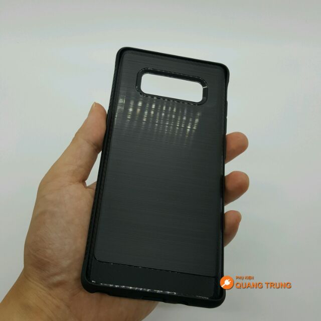 Ốp TPU chống sốc vân xước giả kim loại note8