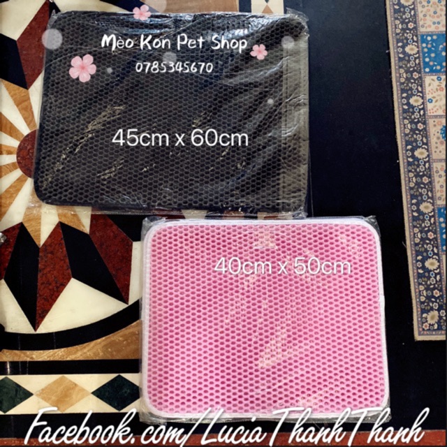 Thảm lót khay cát vệ sinh cho mèo tiện lợi
