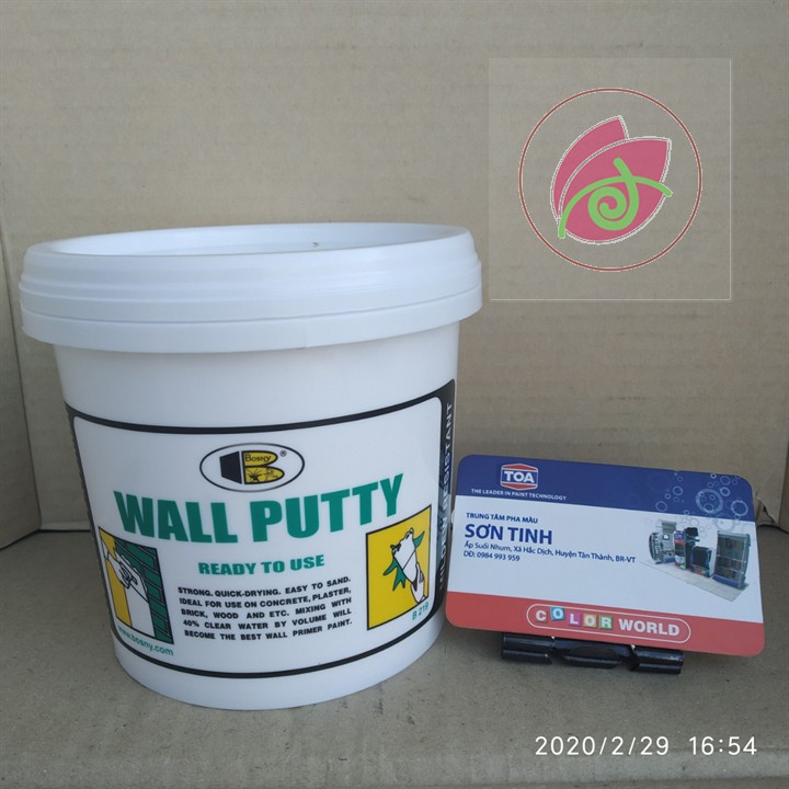 Chống thấm tường, Bột bả trám khe nứt tường, gỗ Bosny Wall Putty