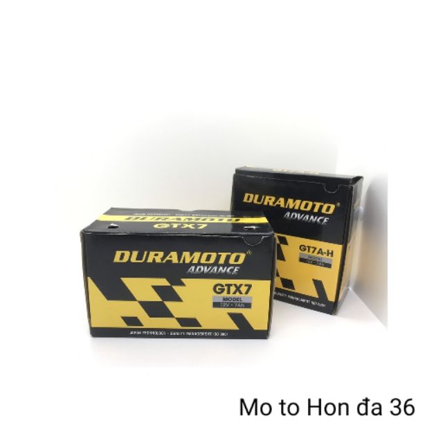 ẮC QUY XE MÁY 12V-7A DURAMOTO [ BH 6 THÁNG ]a